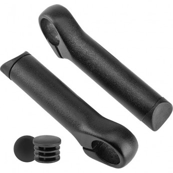 Рога на руль KWL-13, алюминиевые черные Рога на руль KWL-13, алюминиевые черные