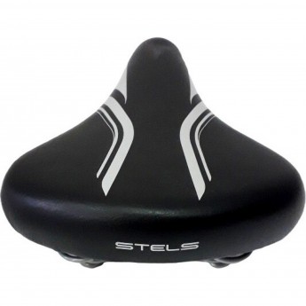 Седло STELS 7669 широкое, с витыми пружинами, с замком