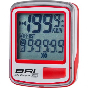 Велокомпьютер STELS BRI-5 бело-красный