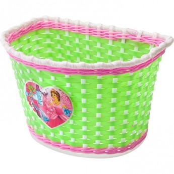 Велокорзина HL-BS02 бело-салатовая