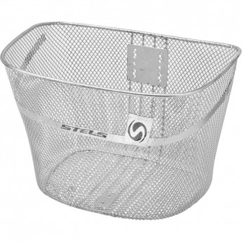 Велокорзина передняя STELS JL-044-4 серебристая