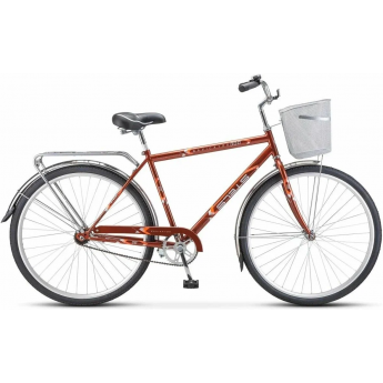 Велосипед STELS Navigator 28" 300 Gent Z010/Z011 (с корзиной) (LU085341) бронзовый, 2023