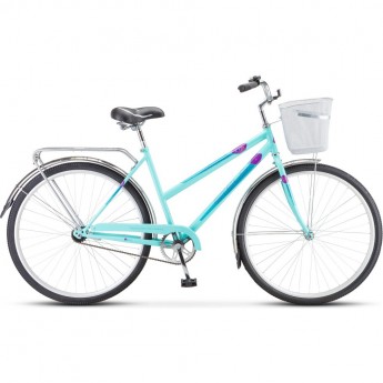 Велосипед STELS Navigator 28" 300 Lady Z010 (с корзиной) (LU085342) мятный, 2023